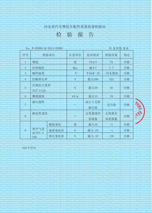 檢驗報告